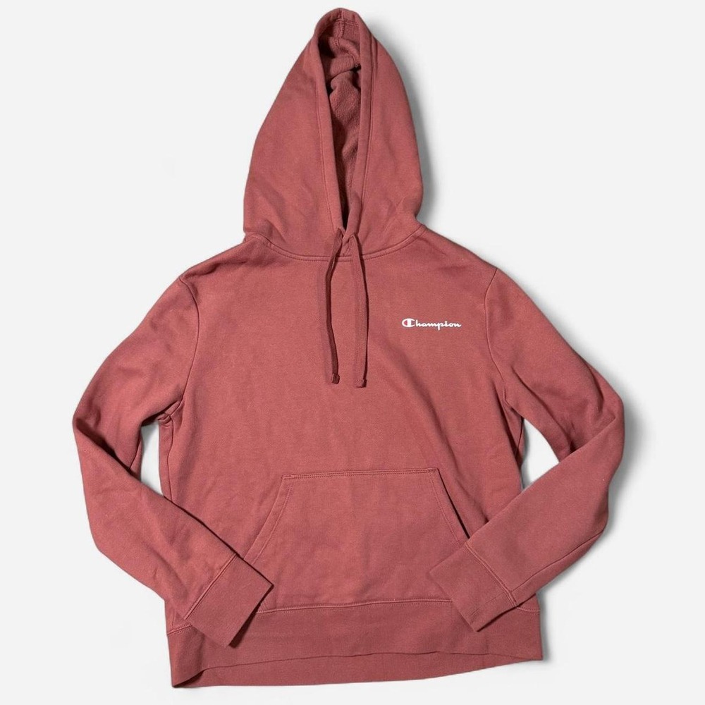 Champion Women Rusty Pink Hoodie Sweatshirt Pullover Small Streetwear Casual
